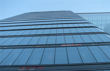 10mm 12mm 15mm Hollow Low-E Glass , Mirror Curtain Wall Glass