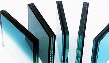 Blau, graues Architektur-Pvb lamelliertes Sicherheitsglas, dekorative lamelliertes Glas-Platten